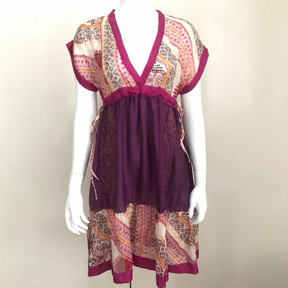 Green Dragon Dresses & Skirts - New Green Dragon side ties 100% silk dress
